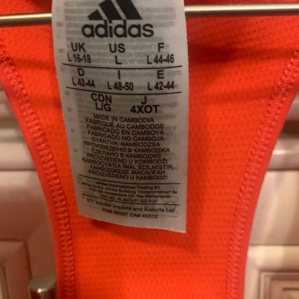 Adidas Open Back Workout Tank || Size: L - Picture 4 of 7